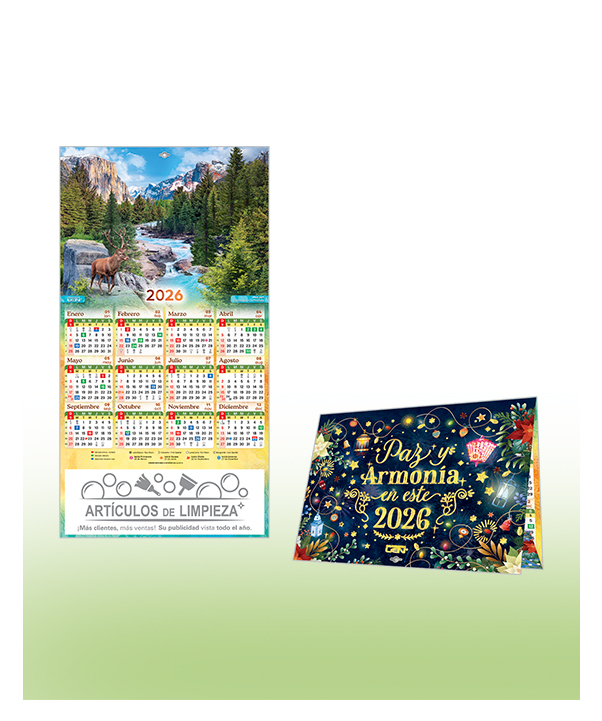 Tarjeta Calendario Serie T