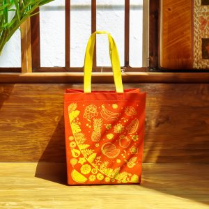 Bolsa Ecológica Naranja con Diseño